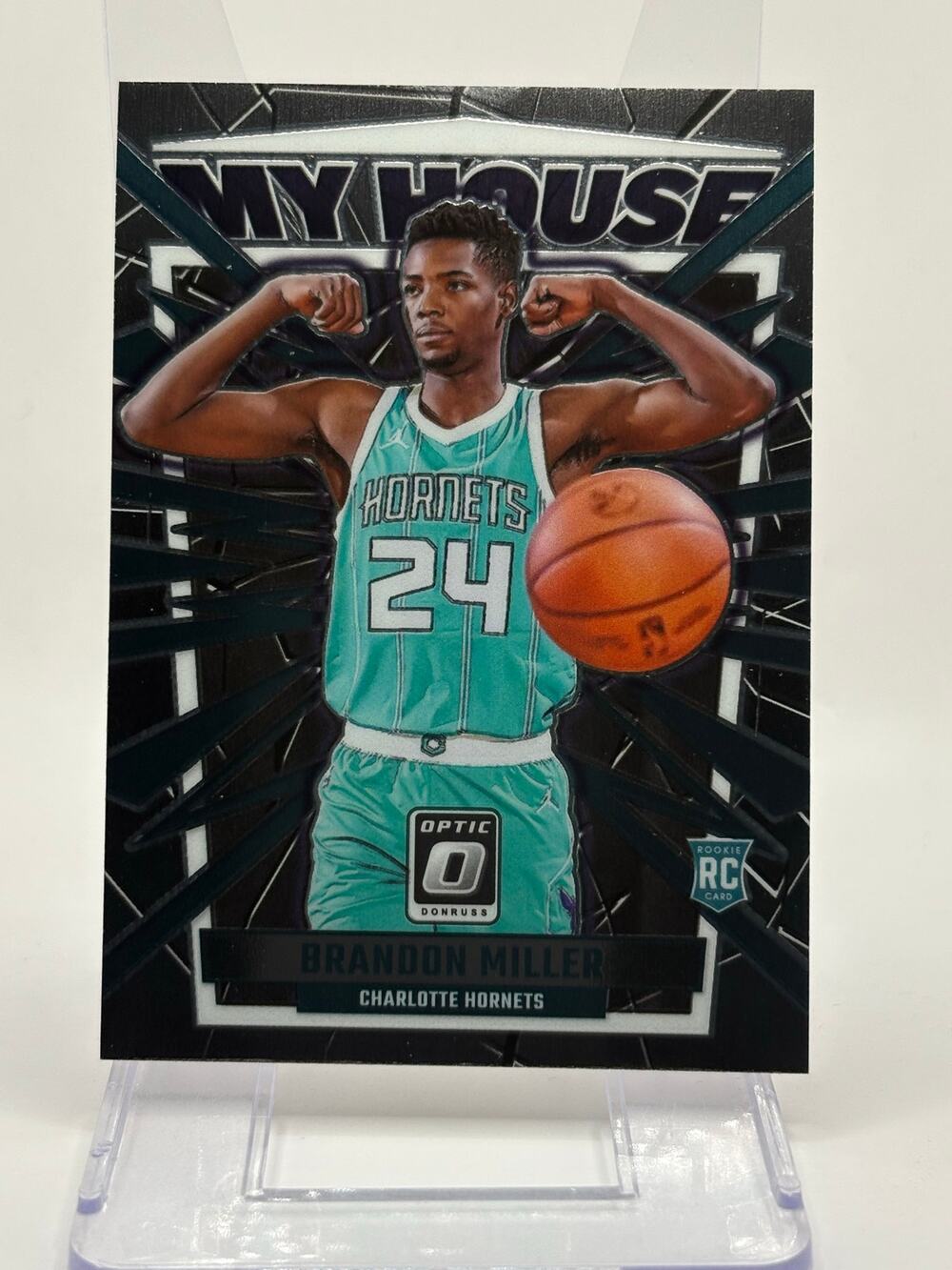 2023-24 Panini Donruss Optic Brandon Miller Rookie MY HOUSE Charlotte Hornets RC - Picture 1 of 2